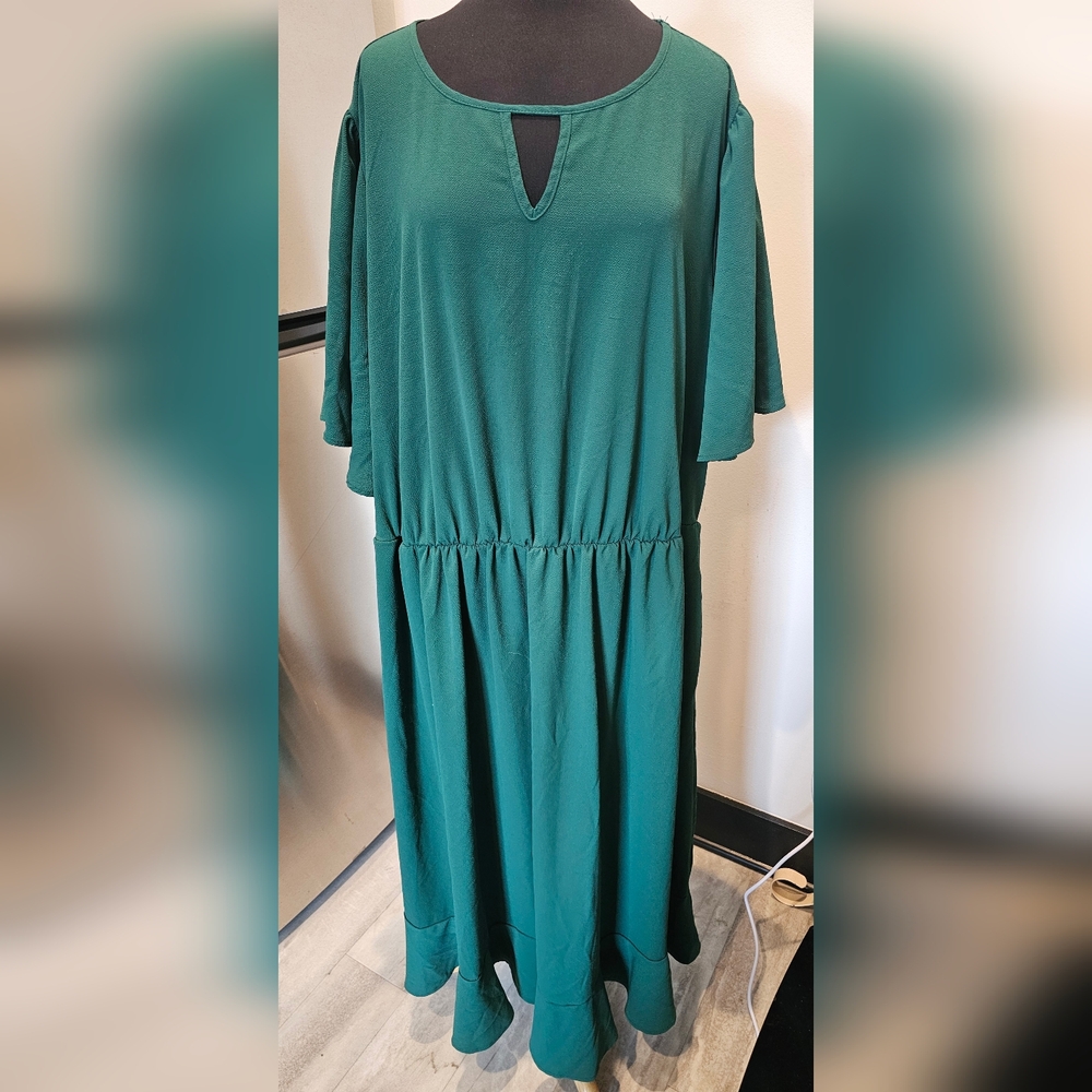 Bloom Chic Ruffled Maxi Dress - Plus Size 28